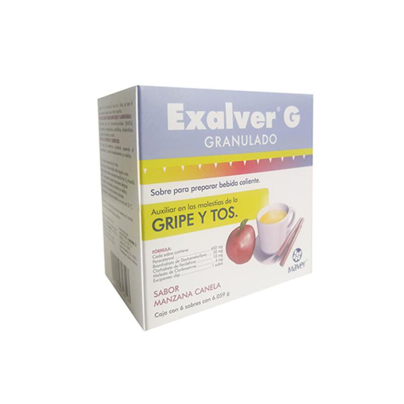 Exalver G Granulado 650/20/10/4 Mg 6 Sobre(s) image number null