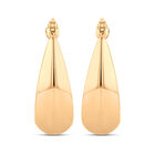 Arracadas Ovaladas De Oro Amarillo 14K (21.5 X 14.5Mm Aprox)