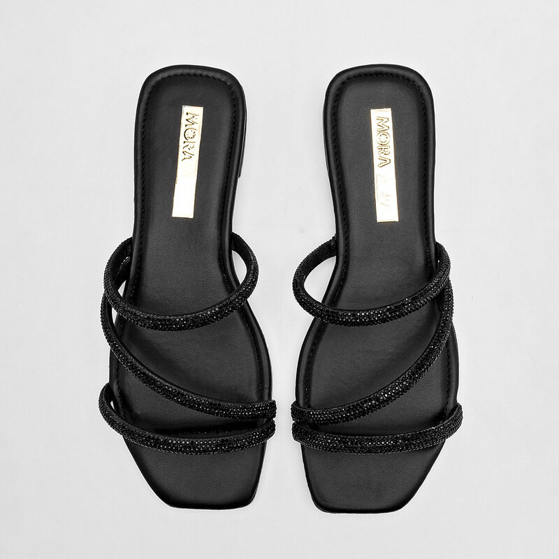 Moramora Sandalia para mujer negro image number null
