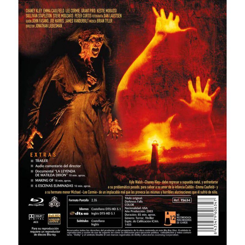 En La Oscuridad Bd 2003 Darkness Falls [blu-ray... image number null