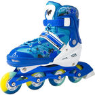 Patines En Linea Azul Ni&ntilde;os + Equipo Proteccion Seguridad Talla Grande Little Monkey