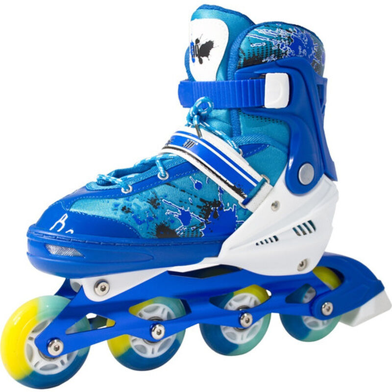 Patines En Linea Azul Ni&ntilde;os + Equipo Proteccion... image number null