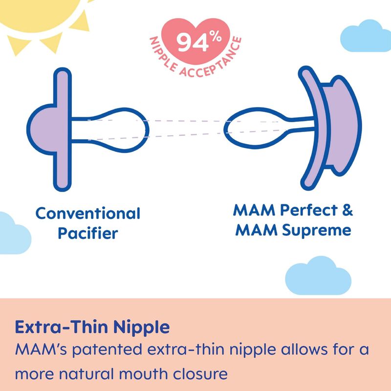 Chupete Mam Supreme Night De 0 A 6 Meses Con Te... image number null