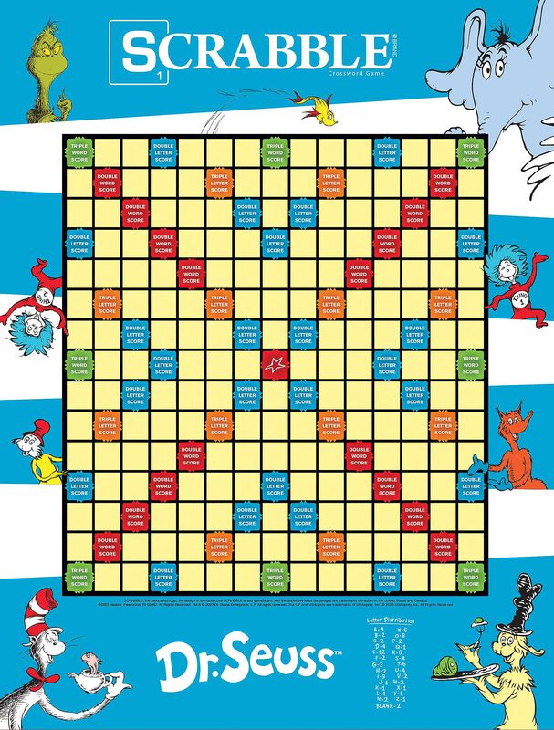 Juego De Mesa Usapoly Scrabble: Dr. Seuss Editi... image number null