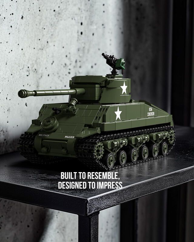 Set De Construcci&oacute;n Nifeliz Sherman Military Ta... image number null
