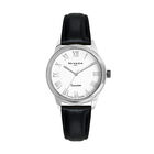 Reloj Nivada Executive Dama Acero/Piel Blanco Romano