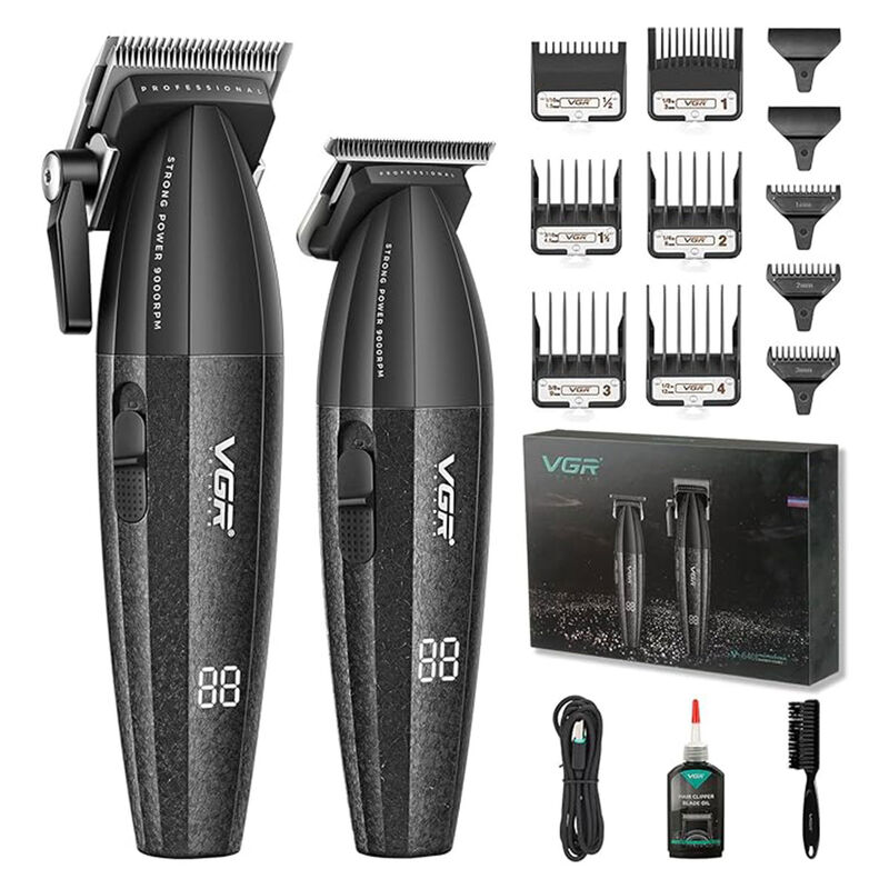 Kit de Barber&iacute;a Profesional VGR V-640 Clipper Y... image number null