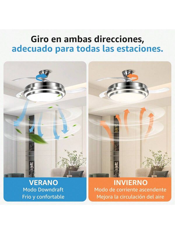 Ventilador De Techo Con Control Remoto L&aacute;mpara ... image number null