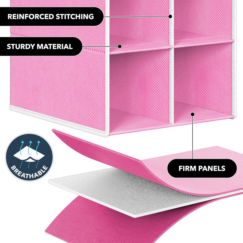 Estante Simple Houseware Rosa 53 cm &ndash; 20 Compar... image number null