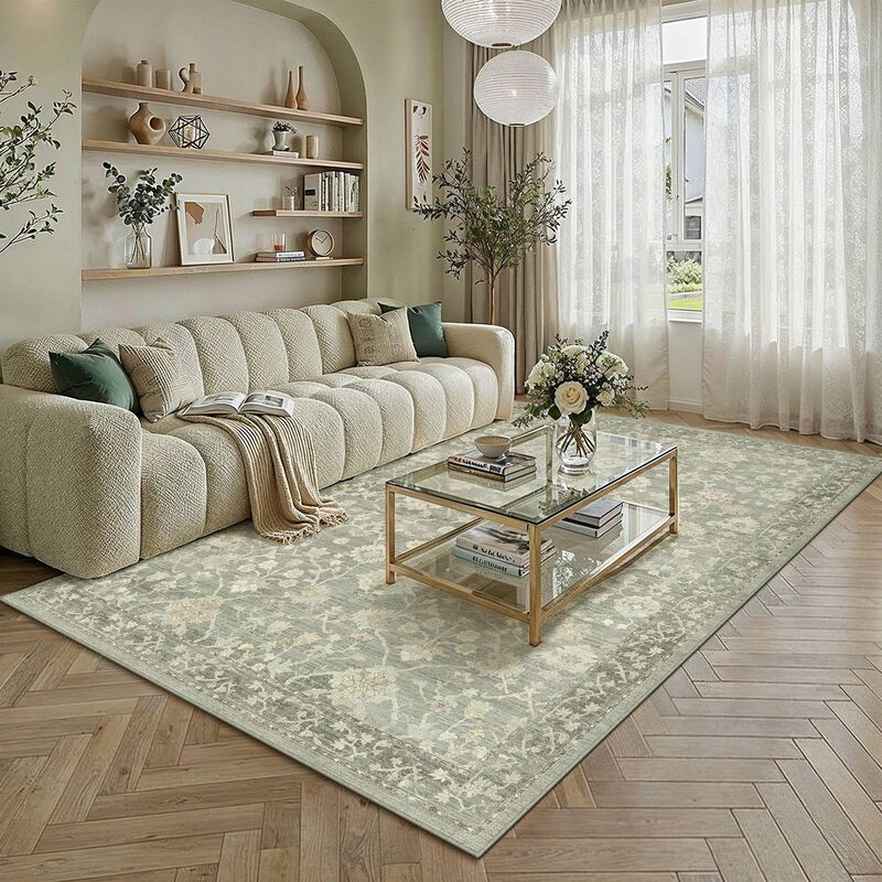 Alfombra De &Aacute;rea Hugear 183 cm &times; 244 cm Verde L... image number null