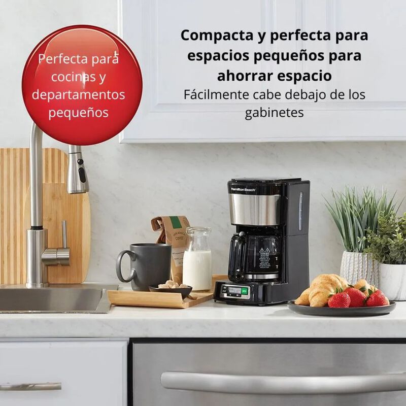Cafetera Hamilton Beach Programable Dise&ntilde;o Comp... image number null