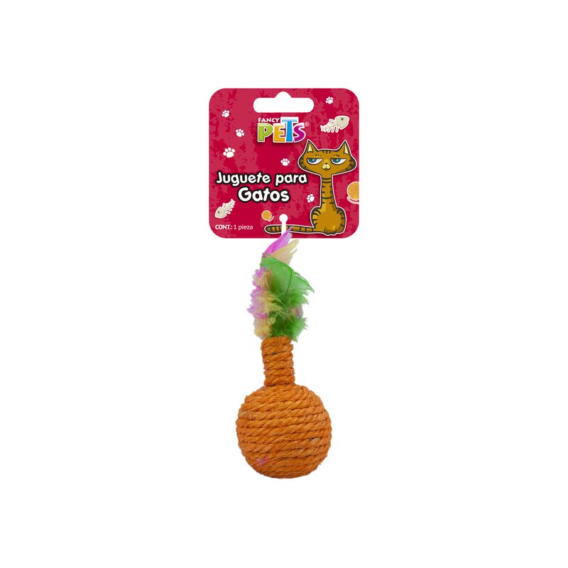 Fancy Pets Juguete Sonaja Con Plumas Para Gato ... image number null