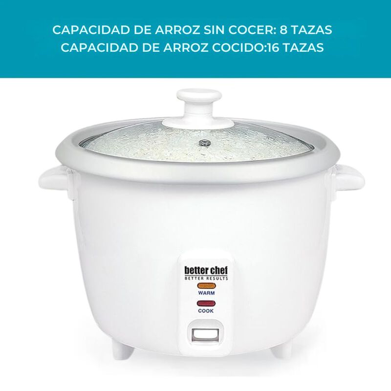 Olla Arrocera Better Chef Vaporera 8 Tazas Arro... image number null