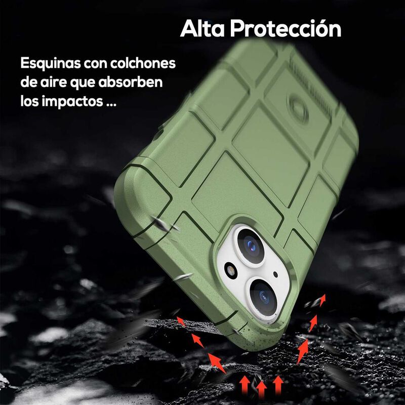 Funda TEKKU Rugged Shield para iPhone 15 Verde image number null
