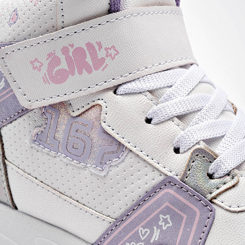 Lux-10 tenis para ni&ntilde;a blanco lila plata cod 14... image number null