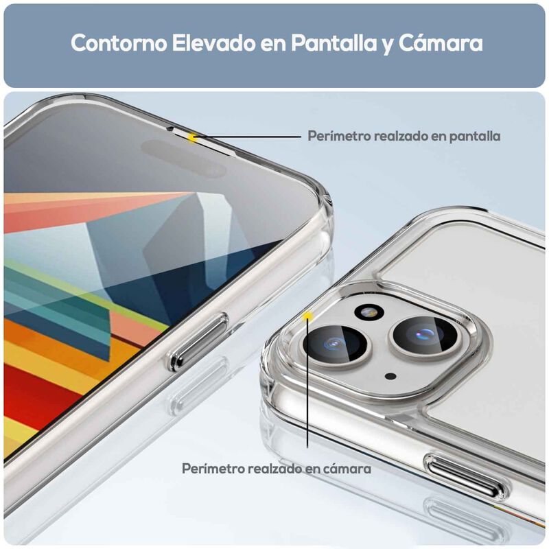 Funda Tekku Tpu Rugged Para Iphone 15 Transpare... image number null