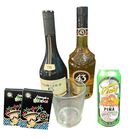 Kit Promocional Julio Maravilloso! 1 Brandi Torres 5 700ml,1  Licor 43 700Ml, Gratis Obsequio1 Vaso Cristal,1  Vicky Piña, 2 Barajas