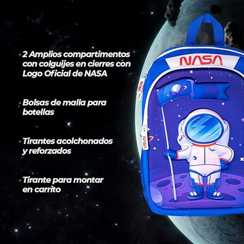 TechZone Mochila Escolar NASA Astronauta 3D con... image number null