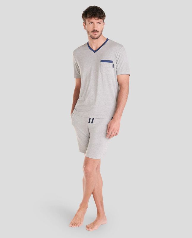 Pijama Modal Gris image number null