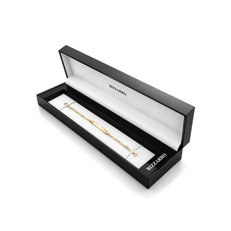 Esclava Oro Amarillo 10k 3x1 De 14 Cm Fina Y Lu... image number null