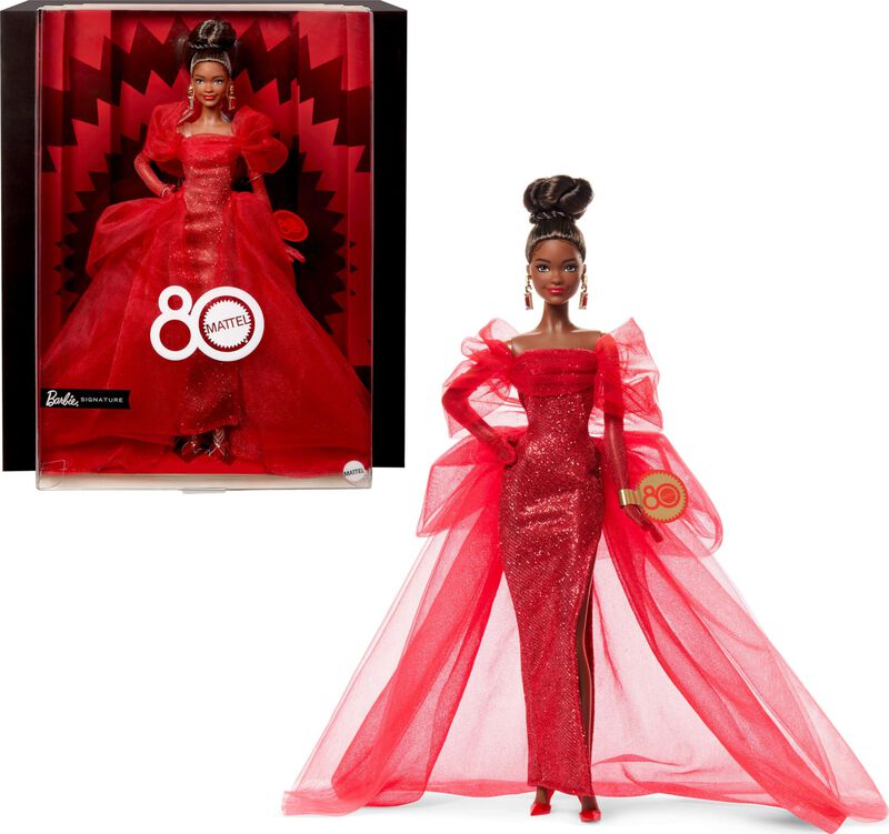 Mu&ntilde;eca Barbie Signature Mattel De Tul Rojo Para... image number null