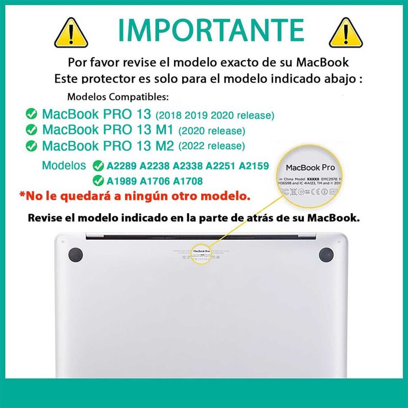 Funda Tekku St Para Macbook Pro 13 M1 M2 Negra ... image number null