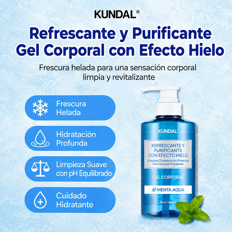Kundal Jab&oacute;n L&iacute;quido Aqua Mint 500ml Body Wash image number null