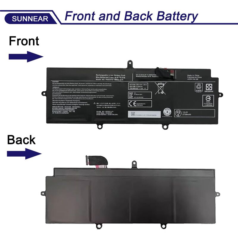 Bater&iacute;a De Port&aacute;til Sunnear 42wh Pa5331u-1brs 1... image number null