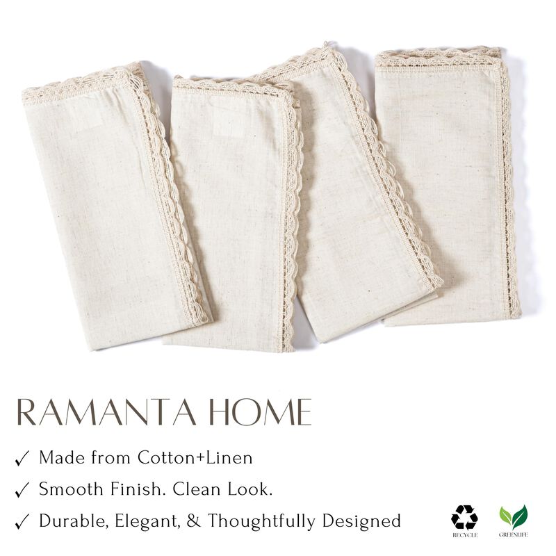 Servilletas De Tela Ramanta Home, 12 Unidades, ... image number null