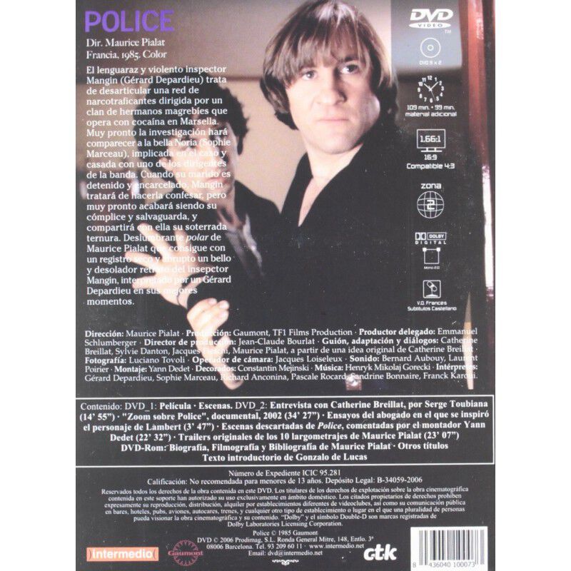 Polic&iacute;a [DVD] image number null