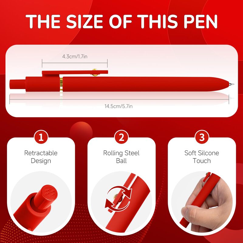 Bol&iacute;grafos De Tinta Gel Yoxmjdb 0,5 mm Rojo - J... image number null