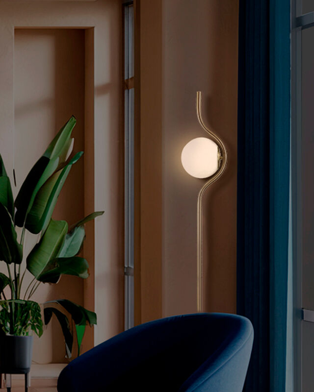 mil luces Lámpara de Piso ZIBAL Dorado image number null