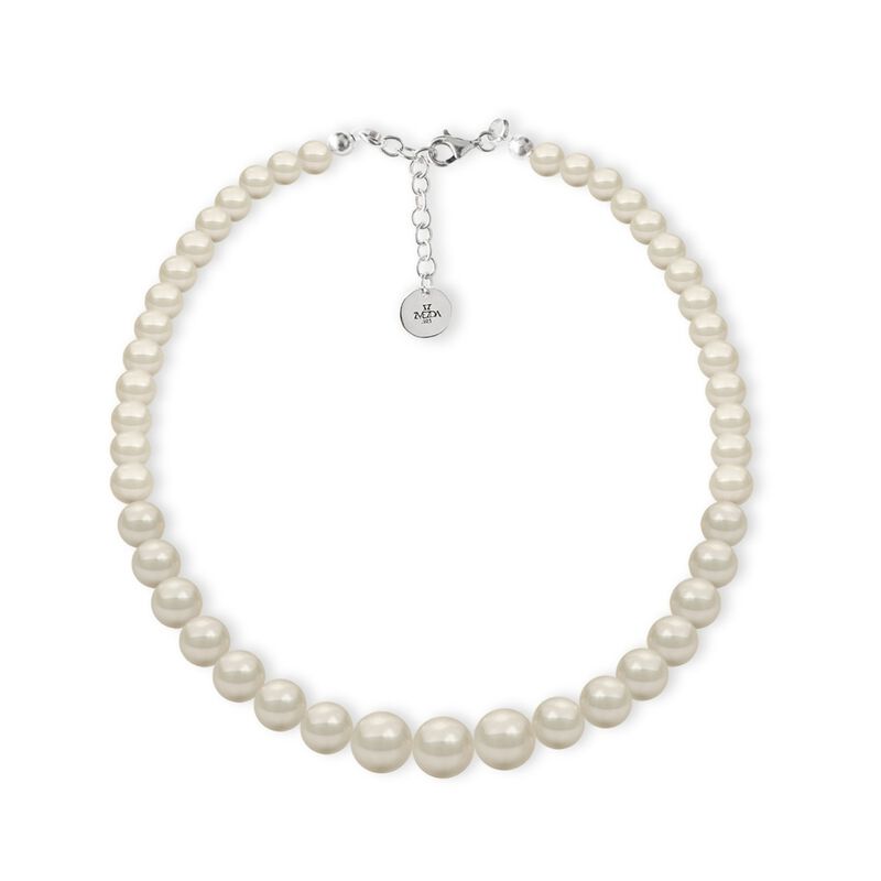 Collar aretes y pulsera Perlas de cristal creci... image number null