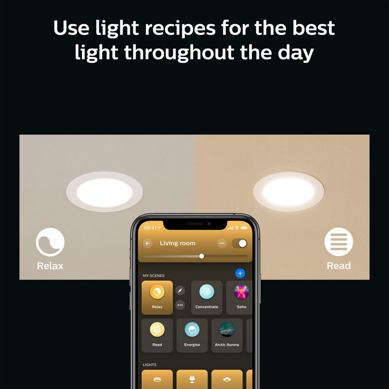 L&aacute;mpara Philips Hue Slim Led Downlight De 15 Cm... image number null