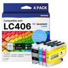 Cartuchos De Tinta Stamsky Lc406 Para Impresora Brother Lc406xl, Paquete De 4