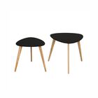 Juego de dos mesas auxiliares