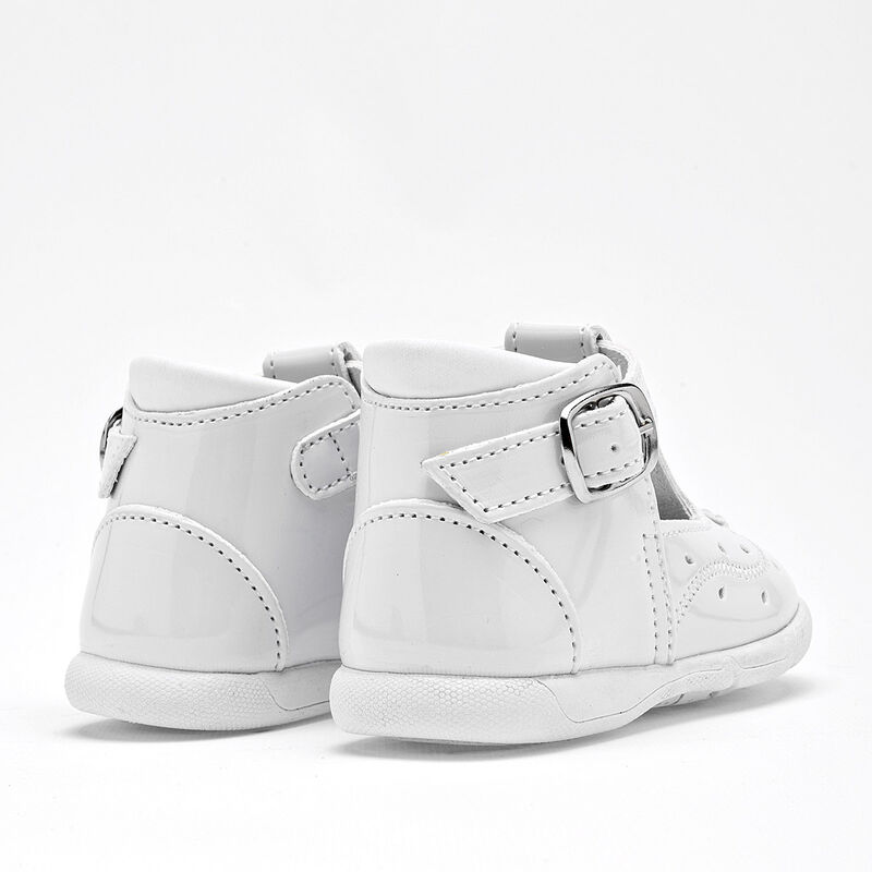 Chaparrin Zapatitos para beb&eacute; ni&ntilde;a. Blanco image number null