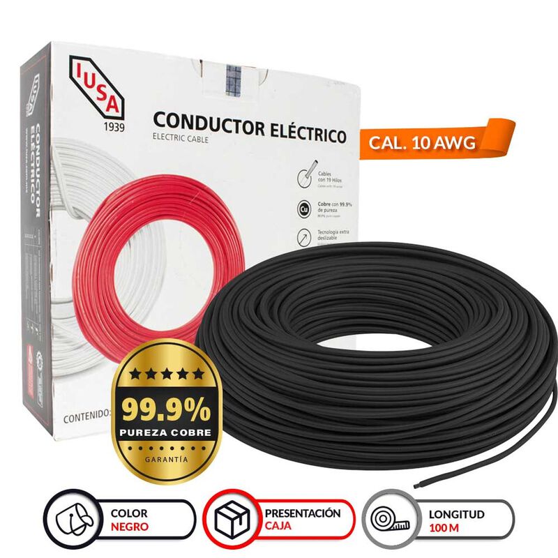 Cable Thw-ls/thhw-ls Ce Rohs 10 Awg En Caja Col... image number null