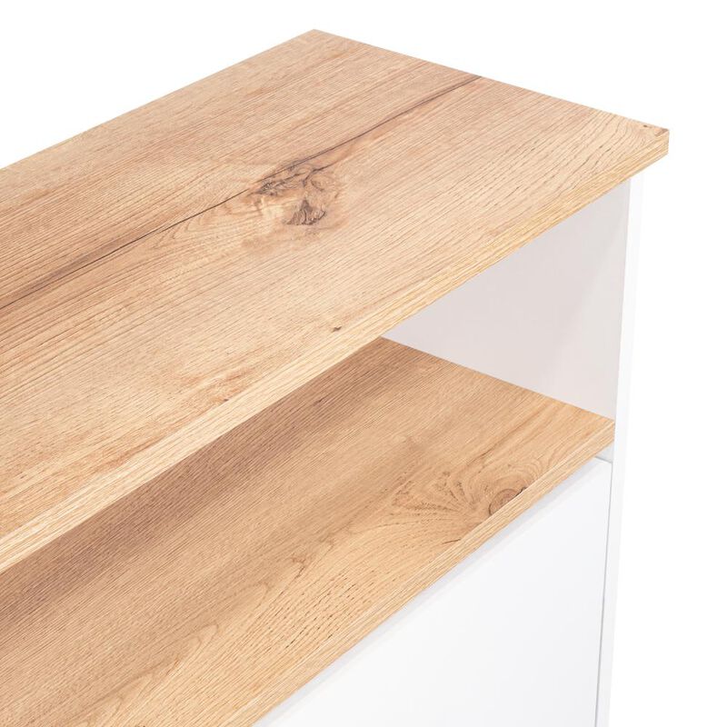 Zapatero Merl&iacute;n  Caf&eacute; Claro Y Blanco Virtual Mu... image number null