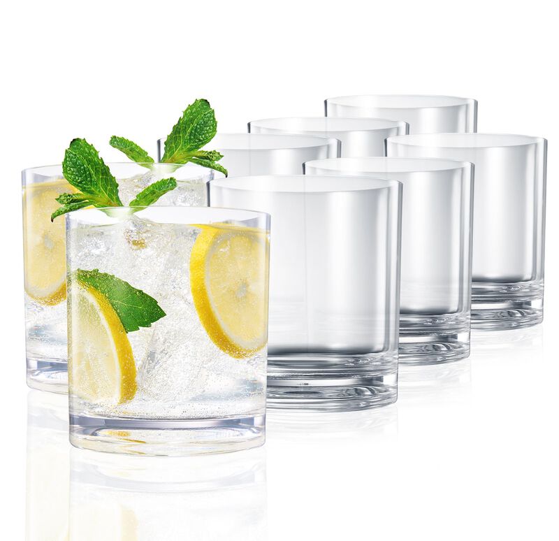 Vasos De Acr&iacute;lico Transparente Khen 355 ml Pack... image number null