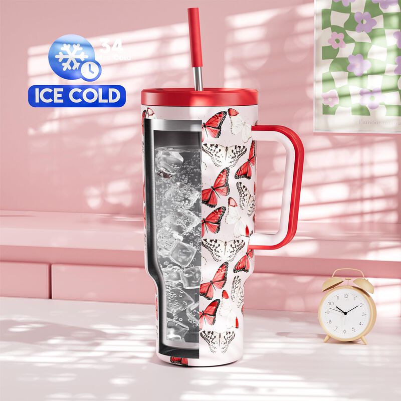 Vaso T&eacute;rmico Meoky 1200 ml Con Asa Y Pajilla &ndash; ... image number null