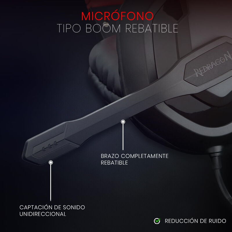 Audífonos Gamer Redragon Ares H120 Alámbrico. image number null
