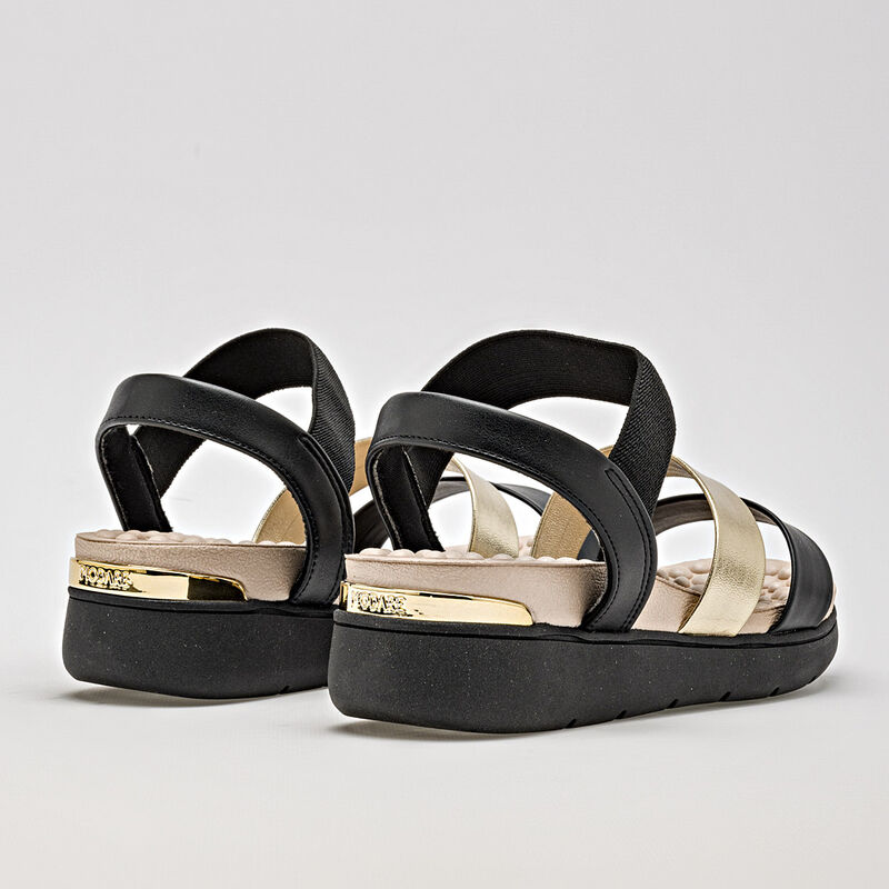 Modare Sandalia para mujer negro dorado, import... image number null
