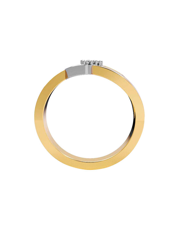 Anillo de Compromiso en Oro Amarillo 14K con Ci... image number null