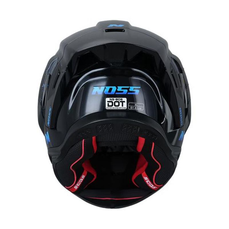 Casco Noss Ns-806 Cerrado S&oacute;lido Negro Xxl image number null