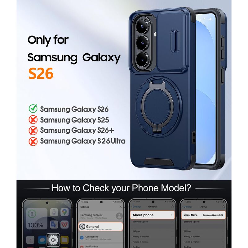 Funda Jame para Samsung Galaxy S26 con Anillo G... image number null