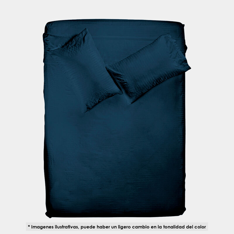 Juego de S&aacute;banas Tacto Seda Matrimonial 4 pieza... image number null