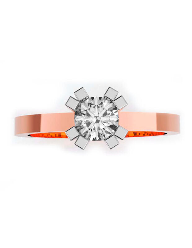 Anillo de Compromiso de 10K con Circonia Talla ... image number null