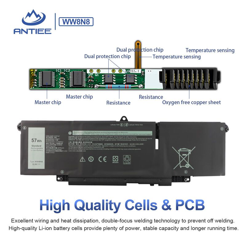 Bater&iacute;a Antiee De 57 wh Para Port&aacute;til Dell Lati... image number null