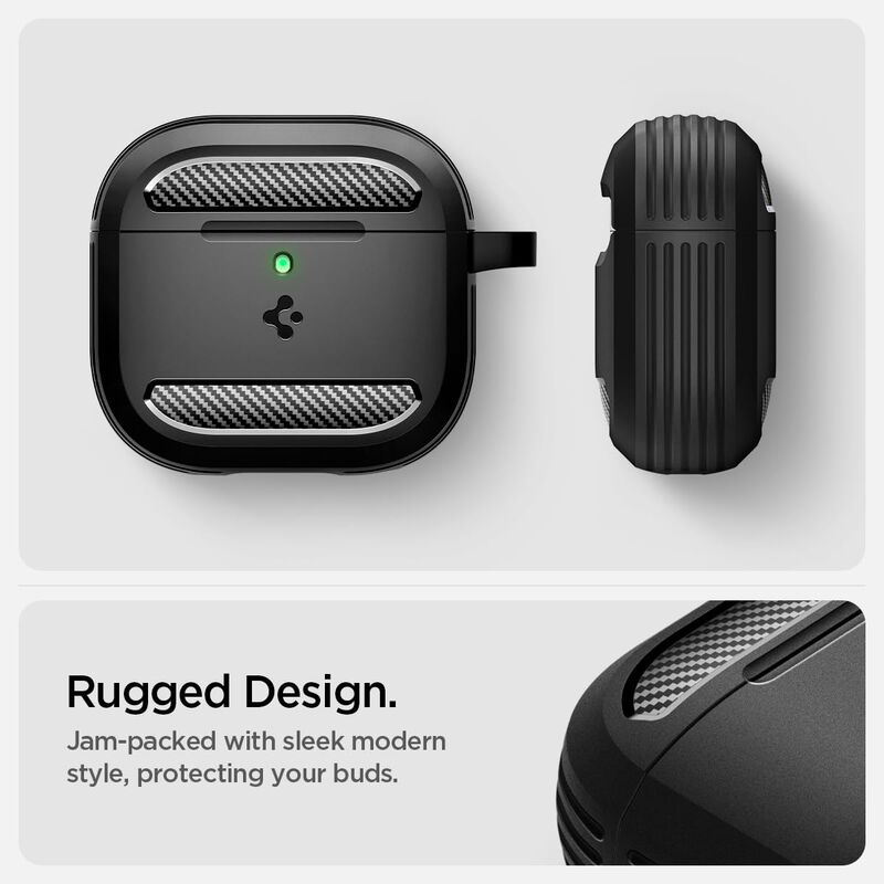 Funda Protectora Para Airpods 4 Con Mosquet&oacute;n S... image number null